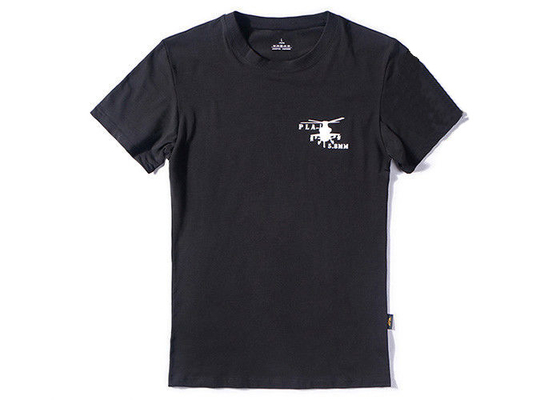 Chiny T-shirty z czarnej ręki dla mężczyzn o szyi wygodne do uprawiania sportów letnich fabryka