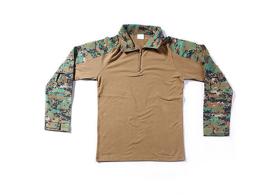 Chiny Garnitur wojskowy Digital Woodland, koszulka z długim rękawem, garnitur żabka fabryka