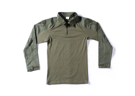 Chiny Plain Army Green T-Shirt Combat Shirt, Camo T Shirt Men, Tactical Shirt Combat dystrybutor