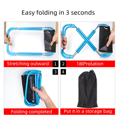 Outdoor Lightweight Portable Folding Outdoor Fishing Gear Stainless Steel Oxford
